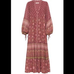 Spell + the Gypsy Collective Utopia Gown in Berry